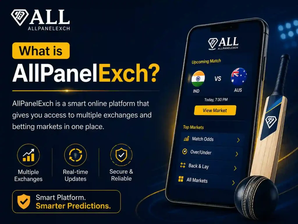 AllPanelExch live cricket betting dashboard